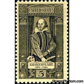 United States of America 1964 The 400th Anniversary of William Shakespeare-Stamps-United States of America-Mint-StampPhenom