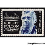 United States of America 1965 Robert Fulton-Stamps-United States of America-Mint-StampPhenom