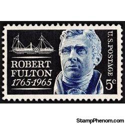 United States of America 1965 Robert Fulton-Stamps-United States of America-Mint-StampPhenom