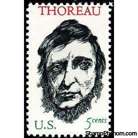 United States of America 1967 Henry David Thoreau-Stamps-United States of America-Mint-StampPhenom