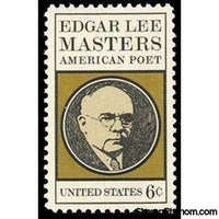 United States of America 1970 Edgar Lee Masters-Stamps-United States of America-Mint-StampPhenom