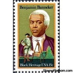 United States of America 1980 Black Heritage - Benjamin Banneker-Stamps-United States of America-Mint-StampPhenom