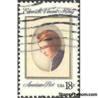 United States of America 1981 Edna St.Vincent Millay-Stamps-United States of America-Mint-StampPhenom