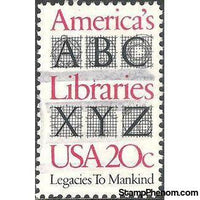 United States of America 1982 America's Libraries-Stamps-United States of America-Mint-StampPhenom