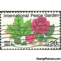 United States of America 1982 International Peace Garden-Stamps-United States of America-Mint-StampPhenom