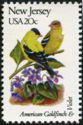 United States of America 1982 State Bird and Flowers-Stamps-United States of America-Mint-StampPhenom