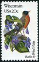 United States of America 1982 State Bird and Flowers-Stamps-United States of America-Mint-StampPhenom