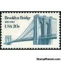 United States of America 1983 Brooklyn Bridge-Stamps-United States of America-Mint-StampPhenom