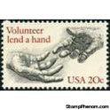 United States of America 1983 Volunteer Lend a Hand-Stamps-United States of America-Mint-StampPhenom