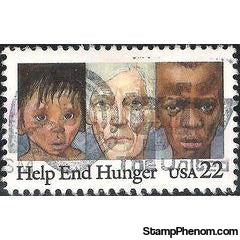 United States of America 1985 Help End Hunger-Stamps-United States of America-Mint-StampPhenom