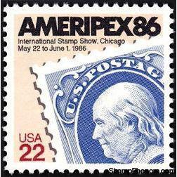 United States of America 1985 International Stamp Exhibition AMERIPEX 86-Stamps-United States of America-Mint-StampPhenom