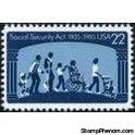 United States of America 1985 Social Security Act 1935-1985-Stamps-United States of America-Mint-StampPhenom