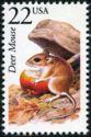 United States of America 1987 American Wildlife Issue 4-Stamps-United States of America-Mint-StampPhenom