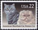 United States of America 1988 Domestic Cats-Stamps-United States of America-Mint-StampPhenom
