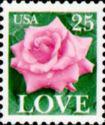 United States of America 1988 Love Roses-Stamps-United States of America-Mint-StampPhenom