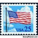 United States of America 1988 USA Flag and Clouds-Stamps-United States of America-Mint-StampPhenom