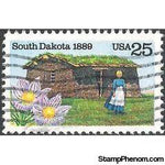 United States of America 1989 South Dakota Statehood-Stamps-United States of America-Mint-StampPhenom