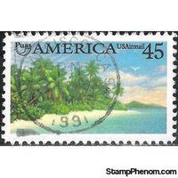 United States of America 1990 Airmail - AMERICA - Tropical Coast-Stamps-United States of America-Mint-StampPhenom