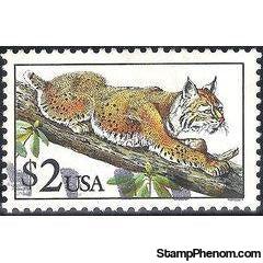 United States of America 1990 Fauna - Bobcat-Stamps-United States of America-Mint-StampPhenom