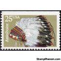 United States of America 1990 Indian Headdresses, Imperforate on Top-Stamps-United States of America-Mint-StampPhenom