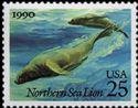 United States of America 1990 Marine Mammals-Stamps-United States of America-Mint-StampPhenom