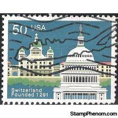 United States of America 1991 Switzerland, 700th Anniversary-Stamps-United States of America-Mint-StampPhenom