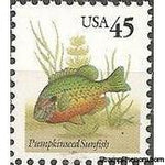 United States of America 1992 Fish - Pumpkinseed-Stamps-United States of America-Mint-StampPhenom