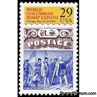 United States of America 1992 World Columbian Stamp Expo 92-Stamps-United States of America-Mint-StampPhenom
