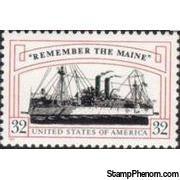 United States of America 1998 Centenary of Sinking of the Maine-Stamps-United States of America-Mint-StampPhenom