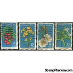 United States of America Flowers , 4 stamps