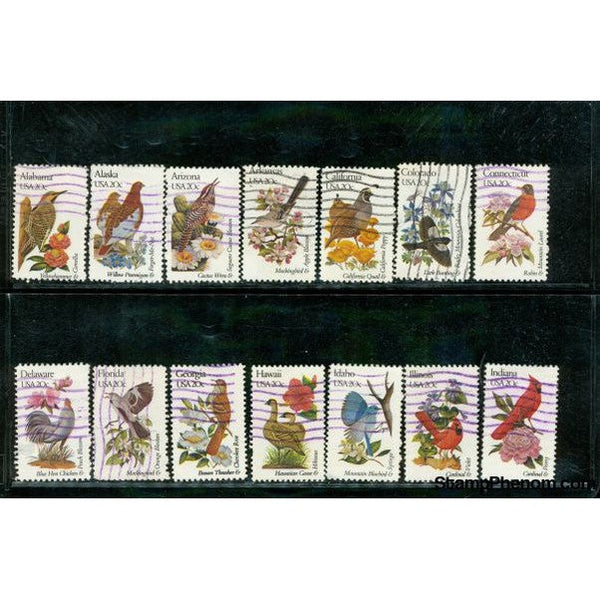 United States of America Birds , 14 stamps