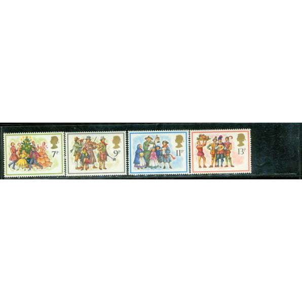 United Kingdom Christmas , 4 stamps