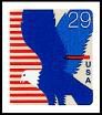United States 1997 Liberty, 32c red, lt bl, dk bl - United States 1997 Liberty, 32c red, lt bl, dk bl