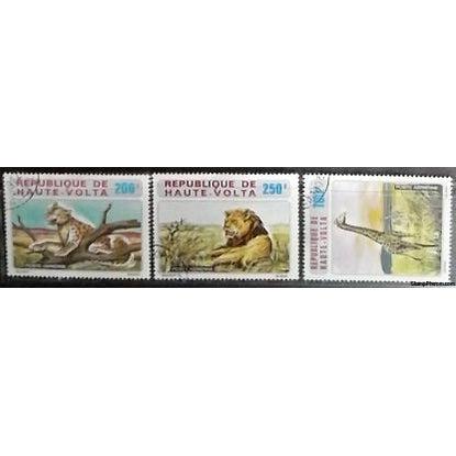 Upper Volta Animals, 3 stamps-Stamps-Upper Volta-StampPhenom