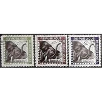 Upper Volta Elephants, 3 stamps-Stamps-Upper Volta-StampPhenom