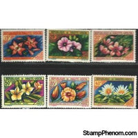 Upper Volta Flowers , 6 stamps