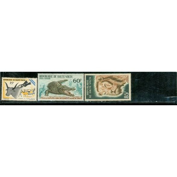 Upper Volta Animals Lot 2 , 3 stamps