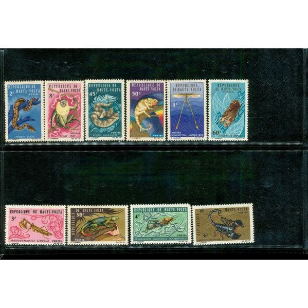 Upper Volta Animals , 10 stamps