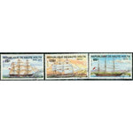 Upper Volta Ships Lot 2 , 3 stamps