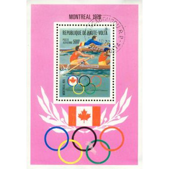 Upper Volta Olympics Lot 2 , 1 souvenir sheet