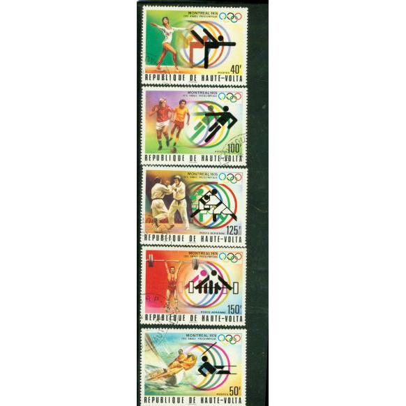 Upper Volta Olympics Lot 2 , 5 stamps