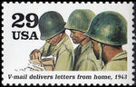 United States of America 1993 V-Mail delivers letters from home