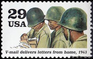 United States of America 1993 V-Mail delivers letters from home