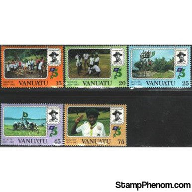 Vanuatu Scouting , 5 stamps