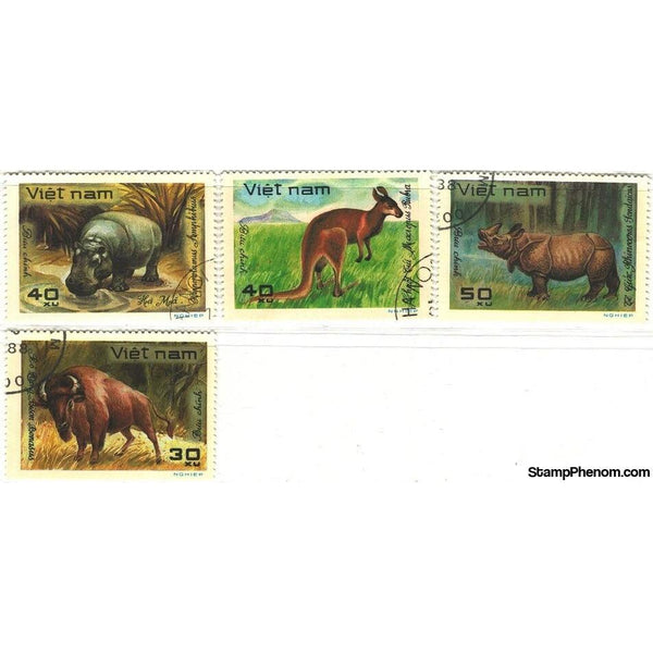 Vietnam Animals, Lot 3, 4 stamps-Stamps-Vietnam-StampPhenom