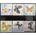 Vietnam Butterflies, 6 stamps-Stamps-Vietnam-StampPhenom
