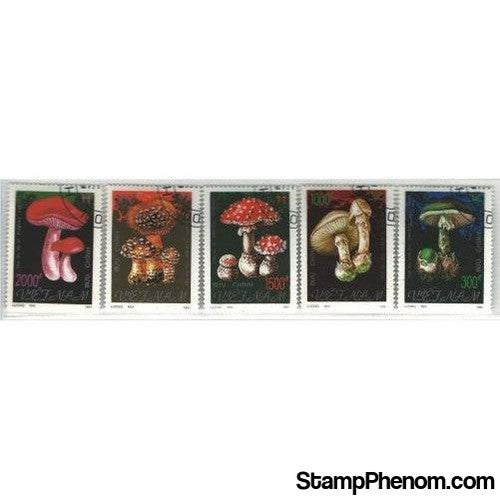 Vietnam Mushrooms , 5 stamps