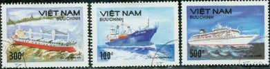Vietnam Ships Lot 2 , 3 stamps