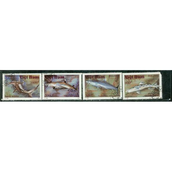 Vietnam Fishes , 4 stamps - Vietnam Fishes , 4 stamps