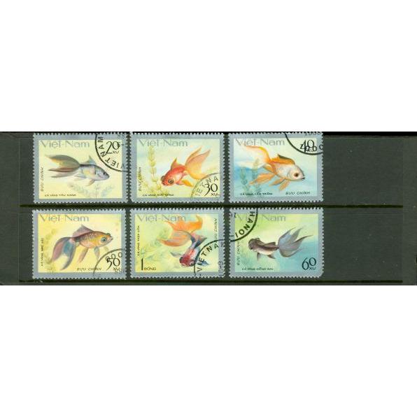 Vietnam Fishes , 6 stamps Lot 2 - Vietnam Fishes , 6 stamps Lot 2